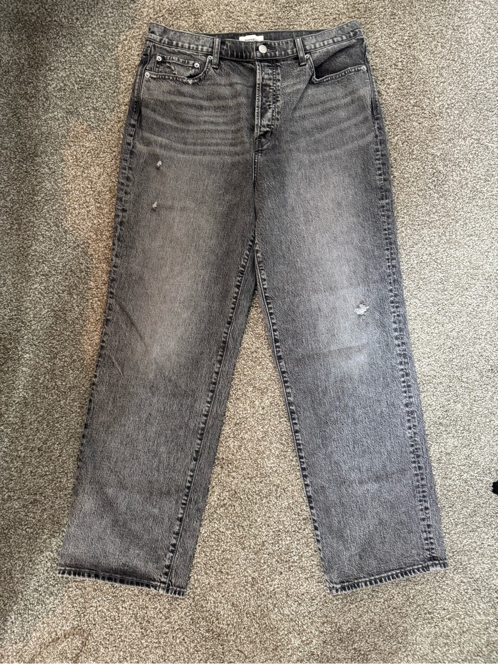 pistola Gray Washed Denim Jeans